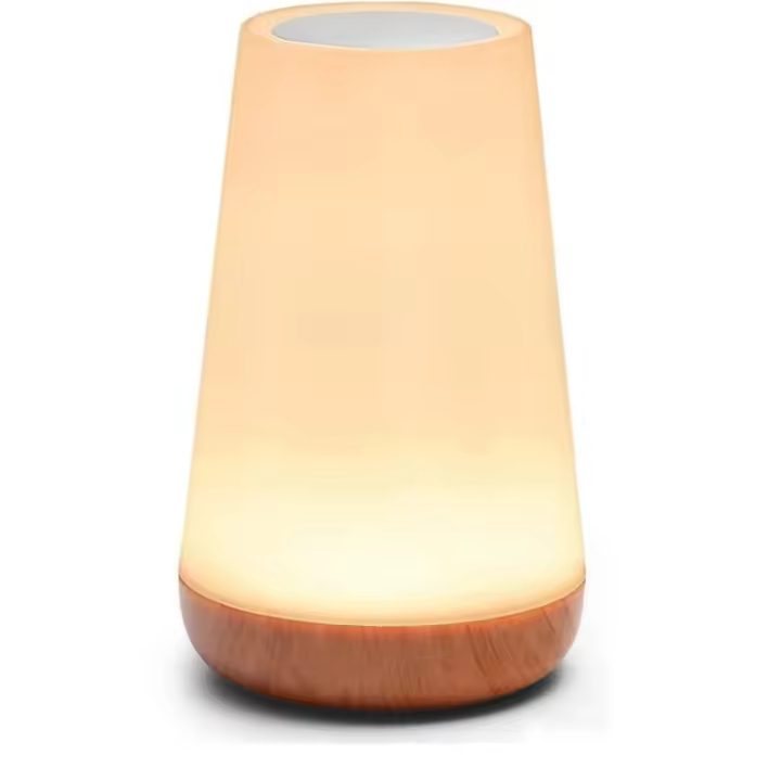 Lámpara táctil recargable USB Luz nocturna portátil para dormitorio 13 colores RGB - 1
