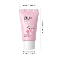 Crema de protección solar Sakura SPF50 Set de aislamiento facial hidratante e iluminador - details 5