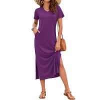 Vestido de Verano 2025 para Mujer Cuello en V, Abertura Lateral, Manga Corta, Tendencia de Moda - details 20