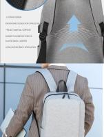 Mochila de negocios para hombre, accesorio sencillo de carga USB, ligera, para viaje, 1 paquete de 15,6 pulgadas - details 33