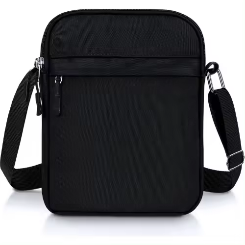 Bolso de hombro ligero, bolso de hombro con múltiples bolsillos de gran capacidad para hombre - 1