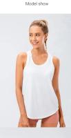 Camisetas deportivas sin mangas para mujer, Tops sueltos de Yoga, secado rápido, camisetas deportivas de entrenamiento para mujer - details 2