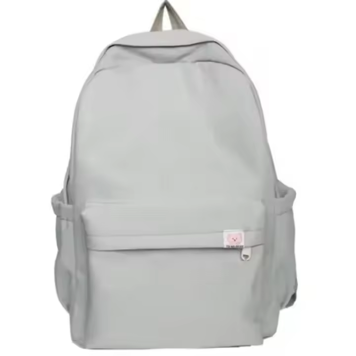 Mochila de nailon, mochila de gran capacidad de color caramelo, mochila minimalista para estudiantes, bolsa para ordenador portátil de viaje de negocios - 1
