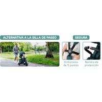 silla de paseo cinturones de seguridad manejo fácil