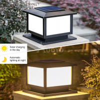 Luz de Poste Solar LED para Exteriores Luz de Punta de Montaje en Pared para Jardín Pasos Luz de Puerta de Corridor de Edificio - details 1