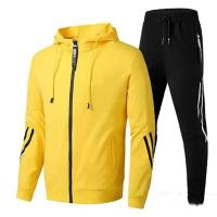 2025 Moda casual deportes hombres cremallera sudadera con capucha y pantalones de chándal de dos piezas hombres deportes jumper jogging traje barato - details 3