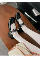 Nuevos Zapatos Mary Jane de Diseño Francés Pisa Gruesa, Hebilla de Una Palabra, Zapatos Individuales para Mujeres - details 26
