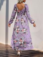 Vestido Largo de Manga Grande con Estampado Cuello en V, Moda Coreana Harajuku para Mujeres - details 18
