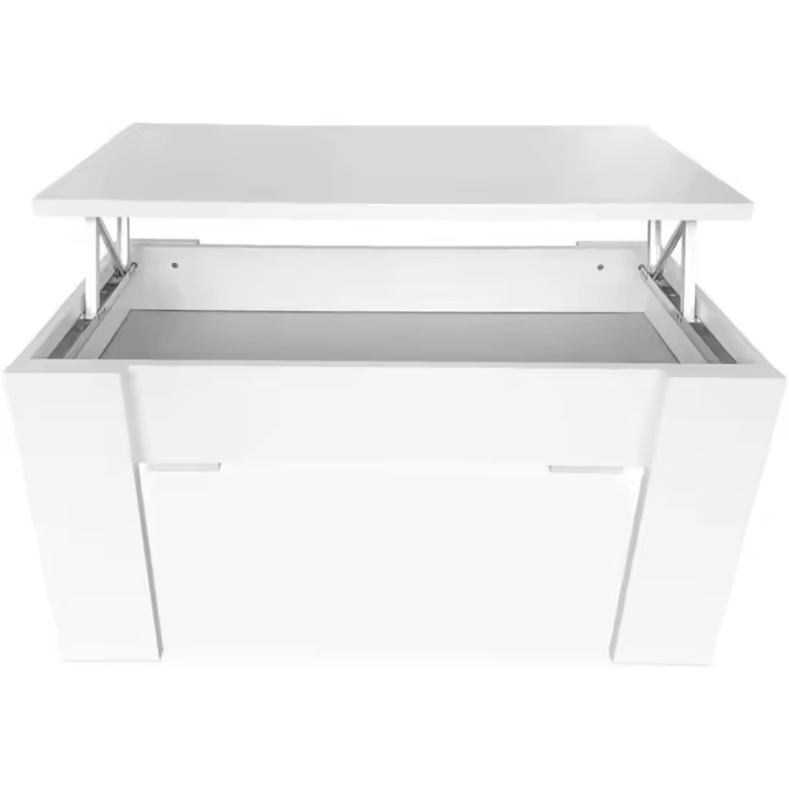 Mesa de Centro para el Café/Té, Elevable, Mesita de Salón o Comedor, Color , Medidas: 90 cm (Ancho) x 50 cm (Fondo) x 46/57 cm (Alto) - 1