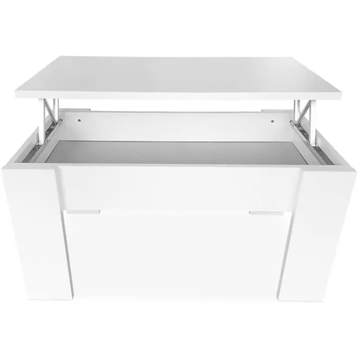 Mesa de Café/Té Elevable Estilo Salón o Comedor Medidas 90 cm x 50 cm x 46/57 cm Color - 1