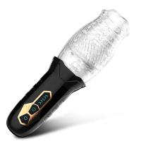 Entrenador de Placer Rotativo Automático Vibrador Oral Real para Hombres Copa de Espiral de Moción - details 11