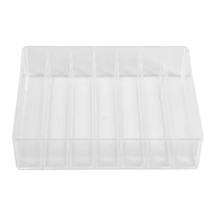 Organizador de paleta de sombras de ojos, soporte de paleta de maquillaje dividido en 7 Secciones, acrílico, tocador, cosméticos, maquillaje - 1