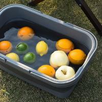 Caja de almacenamiento plegable de plástico para exteriores, mesa de Camping, cesta de Picnic impermeable de gran capacidad con tapa abatible, cesta para artículos diversos, barbacoa - details 6