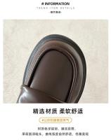Nuevos zapatos individuales de un pedal, mocasines con suela de muffin, cabeza redonda - details 2