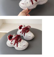 Zapatos deportivos de malla hueca, versátiles, casuales y a la moda para estudiantes, primavera 2025, niños y niñas, estilo "dad shoes" - details 9