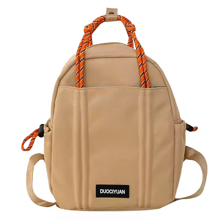 Mochila, casual, hombre, mochila escolar, nicho, mochila, impermeable, diseño, pareja, cuerda trenzada - 1
