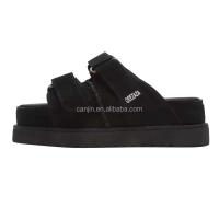 Nuevas sandalias de cuero deslizantes Goldenstar HI de alta calidad para mujer, tacones altos con plataforma de gamuza 35-44, famosa marca de verano - details 2
