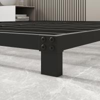 Cama con Plataforma de Metal, Marco de Cama de 140 x 200 cm, Cama de Metal con somier de láminas de Metal, Moderna Cama de Metal para Adultos, niños, Adolescentes, fácil Montaje - details 26