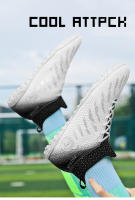 Zapatos de fútbol de tobillo alto para hombres, tacos largos para exteriores, zapatos de fútbol profesionales, zapatos de calcetín, TF/FG - details 26