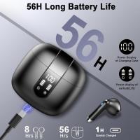 Auriculares Bluetooth 5.4 Ultra Ligeros 56h Autonomía, IP7 Impermeable, 4 Micrófonos ENC - details 3