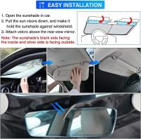 Parasol Delantero para Coche, Protector Solar para Coche, SUV, Camionetas, Todoterrenos, 142x80 cm - details 6
