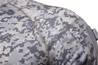 Camiseta de Hombre al Estilo Europeo con Bolsillo de Cuello Empalmado Camuflaje de Fitness para Exteriores Material Exterior de Poliéster - details 13