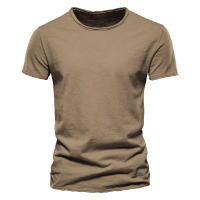 Novedad de verano, camiseta de manga corta de color sólido para hombre, ajustada, de algodón de bambú, talla europea, estilo coreano, camiseta informal de moda para hombre - details 26