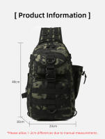 Mochila táctica militar Molle para hombre, bolso multifunción para acampar, escalar, viajar, un solo hombro - details 0
