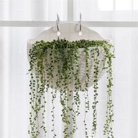 Maceta de plástico colgante para balcón, maceta de ratán grande negra para flores suculentas - details 3