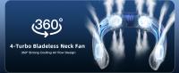 Ventilador de Cuello Recargable con LED 3 Velocidades, Batería de 4000mAh, Soporta USB Tipo-C, Portátil para Deportes y Aire Libre - details 2