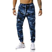Nuevos pantalones de camuflaje de retales para hombre en tallas europeas, leggings deportivos y casuales de gran tamaño, holgados y modernos - details 5