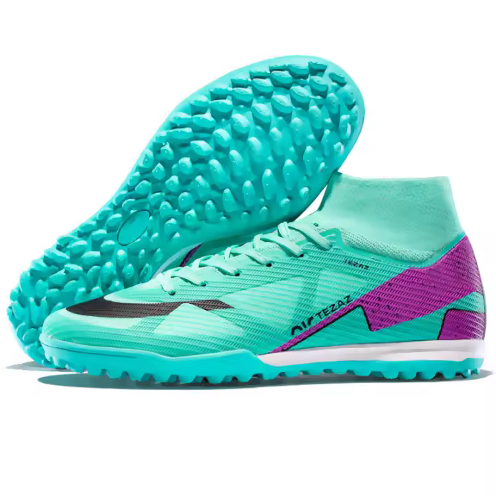 Zapatos de fútbol transpirables de tobillo alto para hombre, botas de fútbol de entrenamiento profesional al aire libre, antideslizantes, ligeras/Zapatos de fútbol profesionales para hombre, zapatos de fútbol para niños, zapatos de fútbol de tobillo alto, - 1