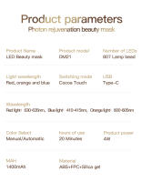 Vancostar-mascarilla Facial LED 807 Nano, rejuvenecimiento, eliminación de arrugas, antienvejecimiento, cara completa con herramienta para el cuidado del cuello - details 19
