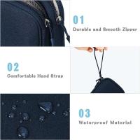 Organizador de accesorios electrónicos de viaje, almacenamiento portátil impermeable de doble capa para Cable, disco duro, banco de energía - details 4