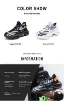 Zapatillas de Coco para Hombres Primavera-Verano Suela Gruesa, Tejido de Moda, Ligero y Comodoso - details 0