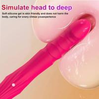 Empaque privado SEXY Dildo Vibrador G pot Estimulador Anal Clitorial con 10 Modos de Vibración de Empuje Juguete Sexual para Adultos para Parejas. - details 4