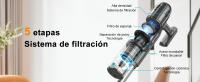 PrettyCare-aspiradora inalámbrica P1 Pro, aspirador potente de 40kPa con Motor sin escobillas, pantalla táctil LED, 45 minutos - details 4