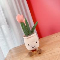 Decoración para el hogar, simulación de plantas, tulipanes, suculenta, muñeco, peluche, flores, maceta, adornos, muñecas de tela - details 1