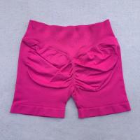 Pantalones cortos de gimnasio de impacto para mujer, pantalones cortos deportivos para motociclista, pantalones cortos de Yoga con banda baja acanalada de 4,5 ", mallas sin costuras para entrenamiento - details 10