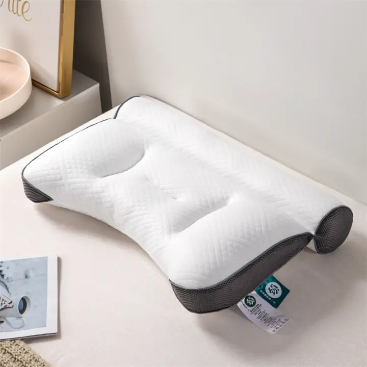Almohada Cervical ortopédica para el cuello, Cojín de fibra de soja para ayudar a dormir y proteger el cuello, cómoda para el hogar - 1