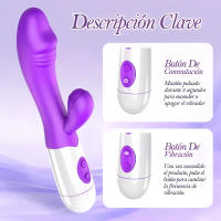 Vibrador de conejo femenino principiantes vaginales Vibrador de pezones G punto Vibrador de conejo vaginal femenino Vibrador de conejo estimulador de clítoris masturbación femenina juguetes sexuales femeninos - details 8