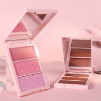 HANDAIYAN Resaltador de Contorno 3 en 1, Paleta de maquillaje, Resplandor Mate, Iluminador pigmentado, bronceador, 3 Colores - details 11