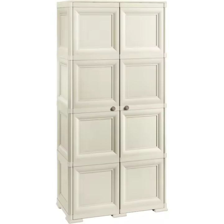 Angora Armario Omnimodus estantes y 4 Compartimentos Abiertos Modelo, Resina, 8 módulos - 1