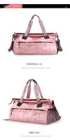 Bolsa de gimnasio de gran capacidad para mujer, bolso de viaje de separación, bolsa deportiva de Fitness, seca y húmeda - details 18