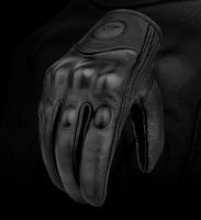 Guantes de cuero genuino para motocicleta, manoplas de piel de cabra para verano, operación táctil, protección de articulaciones - details 5