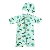 Chic Traje de Baño de Una Pieza Floral sin Espalda para Niñas Bikini de Bebé a Prueba de Sol con Sombrero Perfecto para Vacaciones en la Playa - details 41
