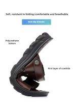Sandalias de cuero suave de verano para hombre, sandalias antideslizantes informales con punta abierta para exteriores, sandalias deportivas cómodas para playa - details 3