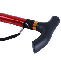 Bastón Telescópico De Aleación De Aluminio Para Senderismo Y Trekking Plegable Con Punta De Goma Para Ancianos Color Negro/Cobre - details 14