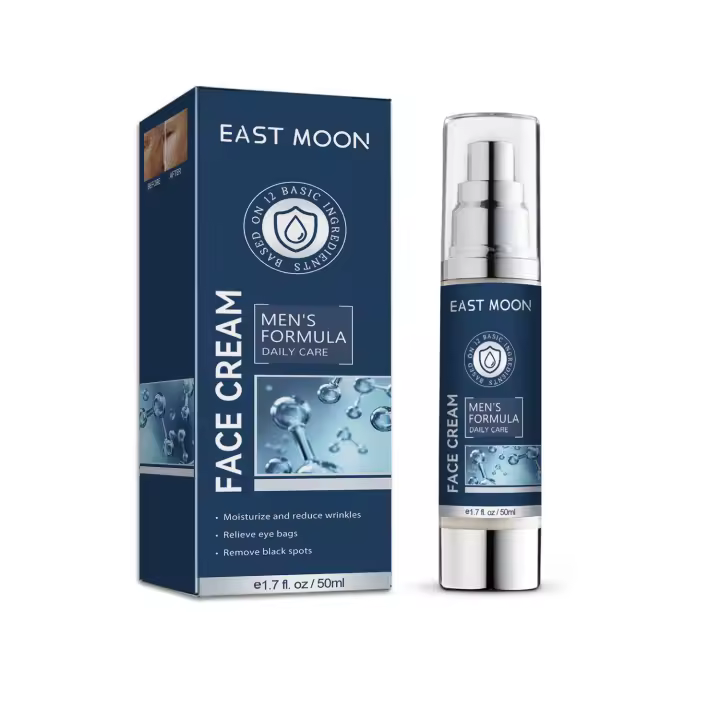 EAST MOON Crema hidratante y atenuadora de líneas finas, bolsas para los ojos, ojeras y cuidado facial para hombres - 1