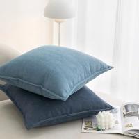 Funda de cojín nórdica gruesa de chenilla, cubierta sólida de 45x45cm para sofá, cama, decoración de sala de estar - details 1
